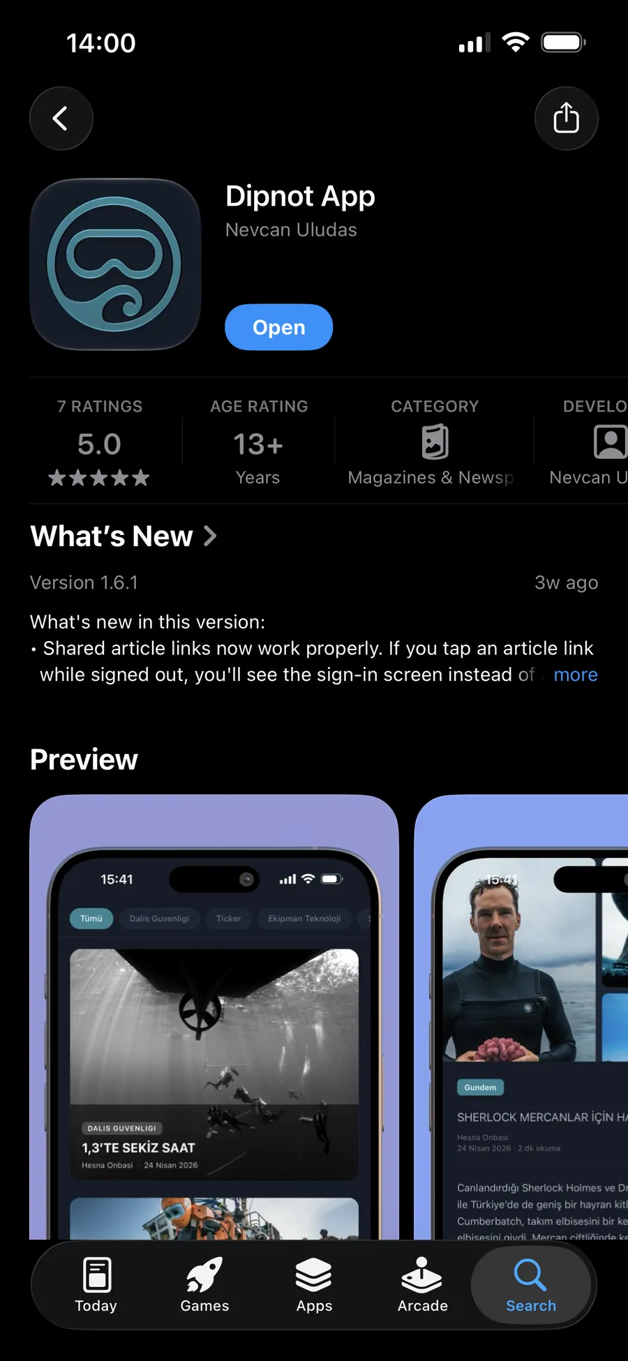 Dipnot on the App Store